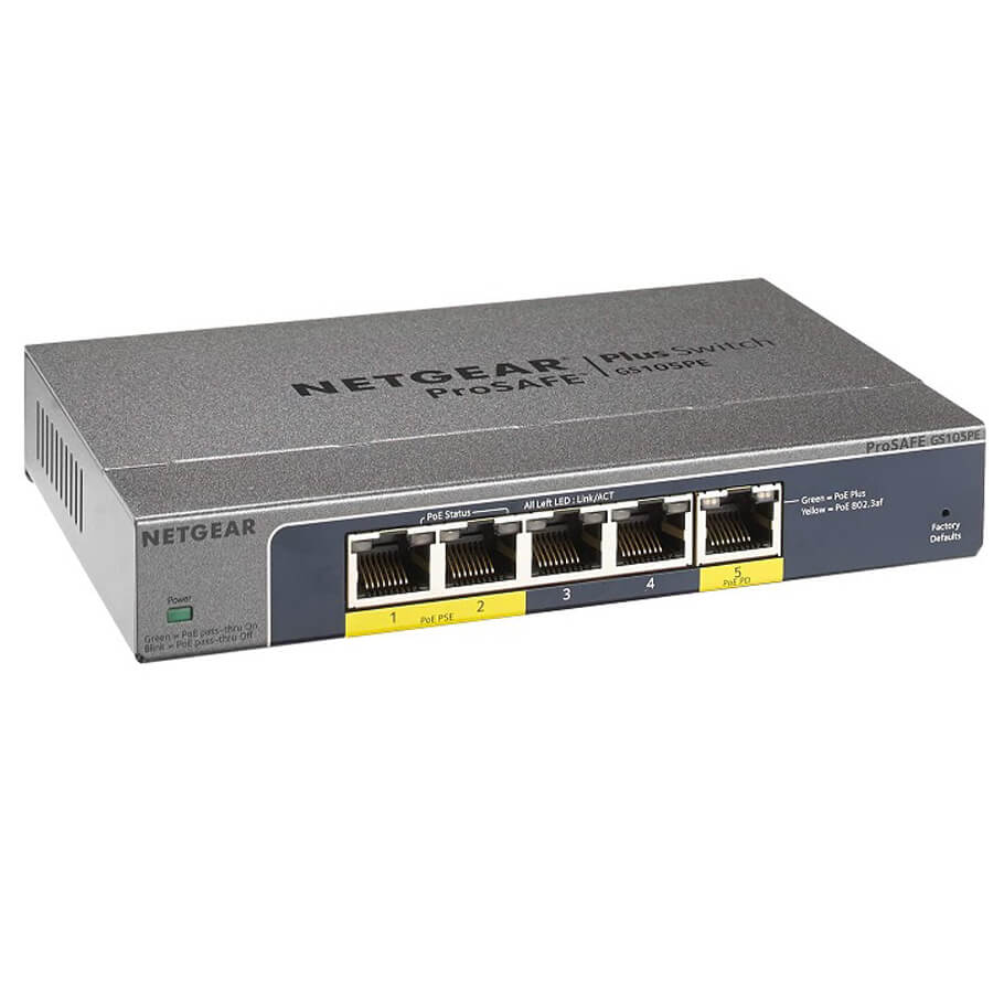  5-Port GE Switch NETGEAR GS105PE
